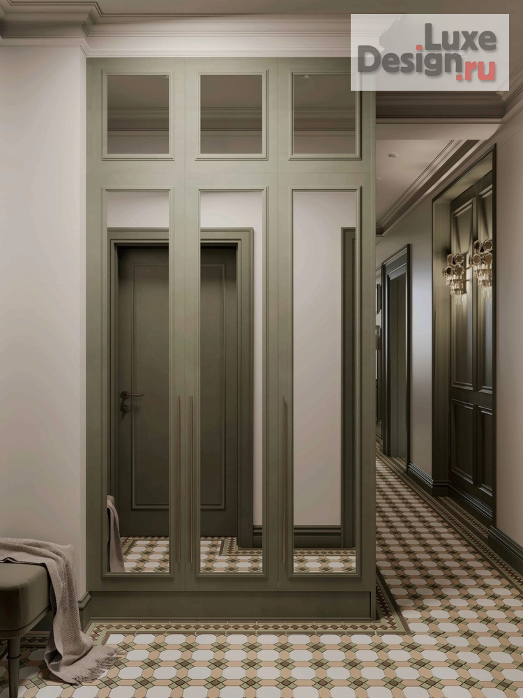 Дизайн интерьера двухкомнатной квартиры "Сталинка во французских мотивах " (фото 5)