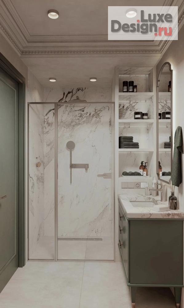 Дизайн интерьера двухкомнатной квартиры "Сталинка во французских мотивах " (фото 2)