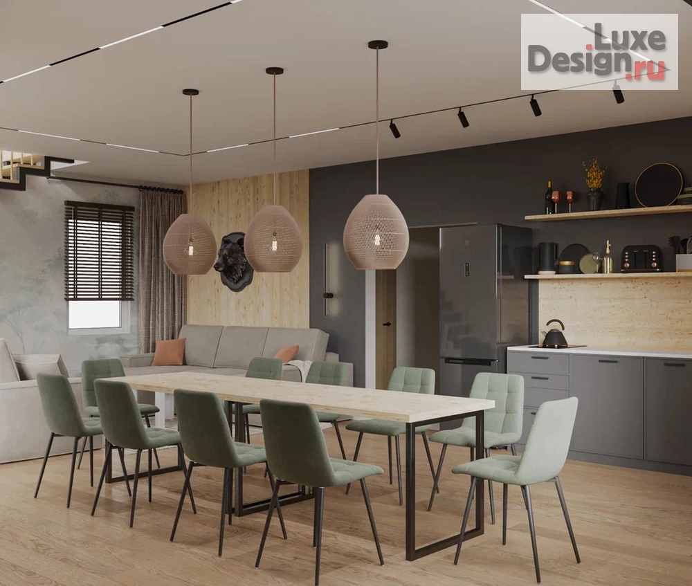 Дизайн интерьера загородного дома "Дом в Шерегеше " (фото 3)