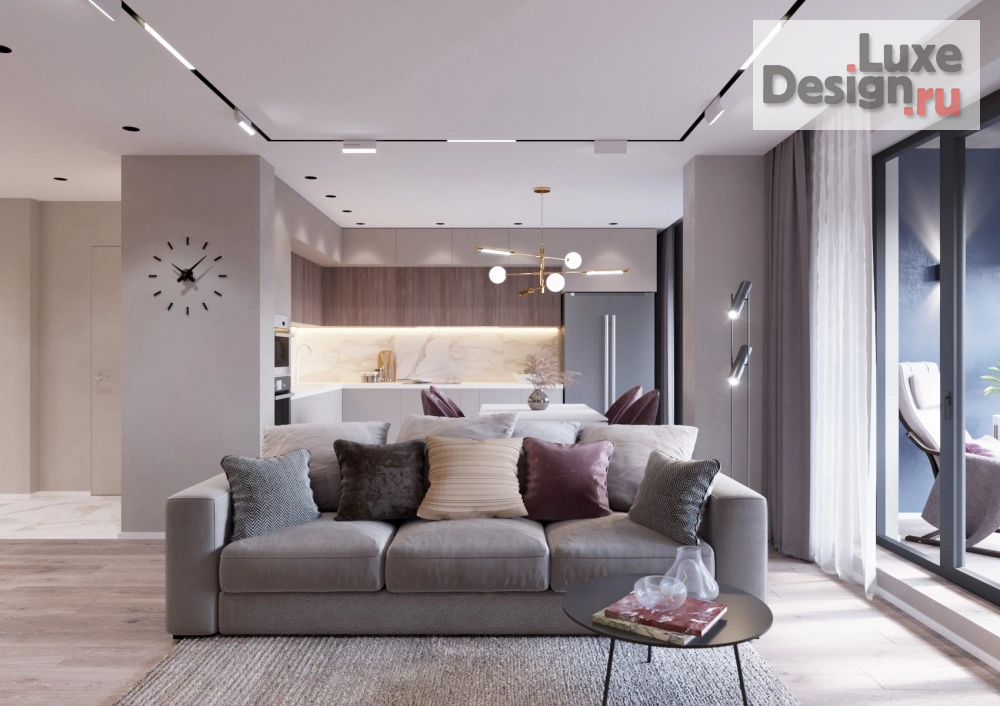 Дизайн интерьера трехкомнатной квартиры "Вицмана" (фото 3)