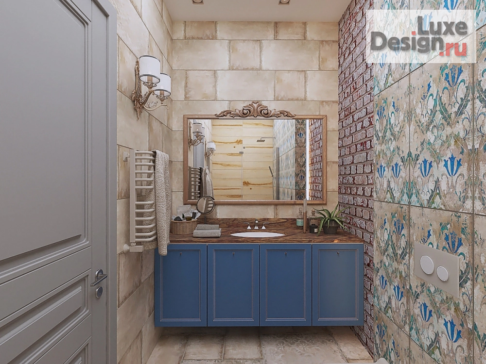 Дизайн интерьера загородного дома "Визуализация интерьера для дизайн проекта одноэтажного загородного дома" (фото 10)