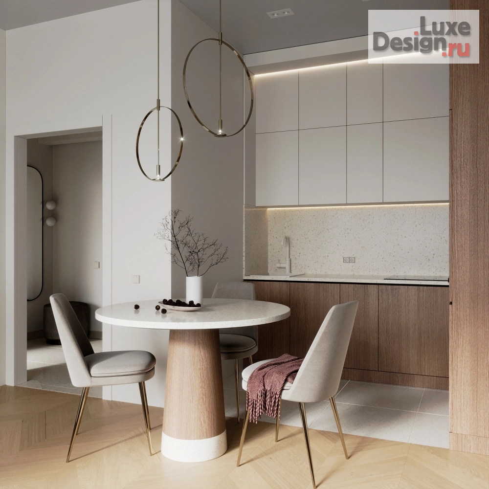 Дизайн интерьера двухкомнатной квартиры "Комсомольский 48" (фото 2)