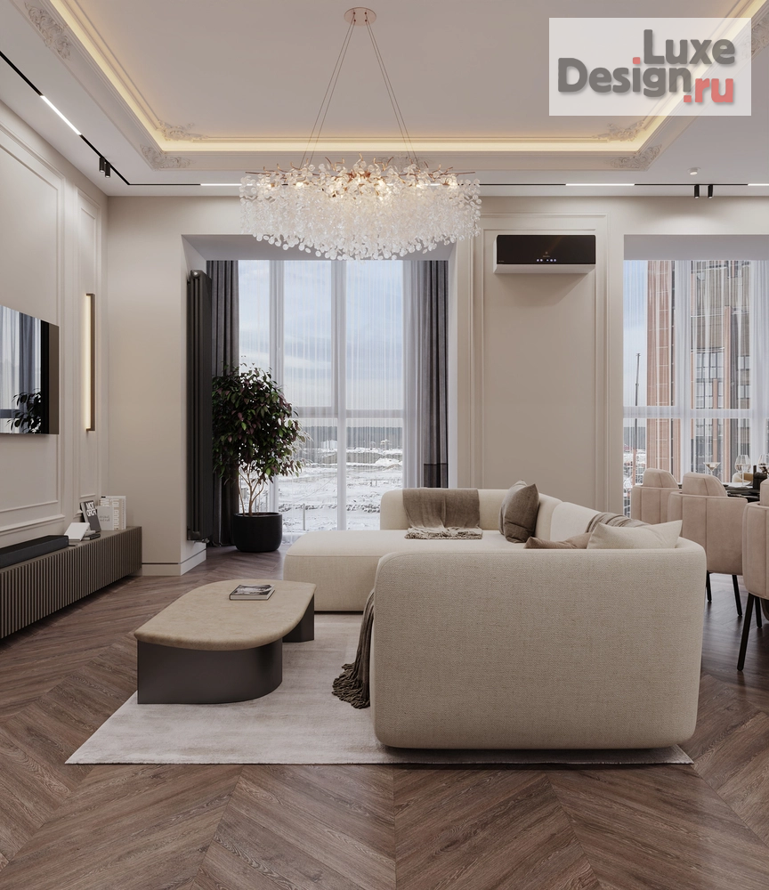 Дизайн интерьера трехкомнатной квартиры "Левобережный Life ЖК_Гравитация" (фото 6)