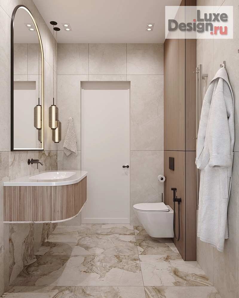 Дизайн интерьера четырехкомнатной квартиры "ЖК Белозерский" (фото 6)