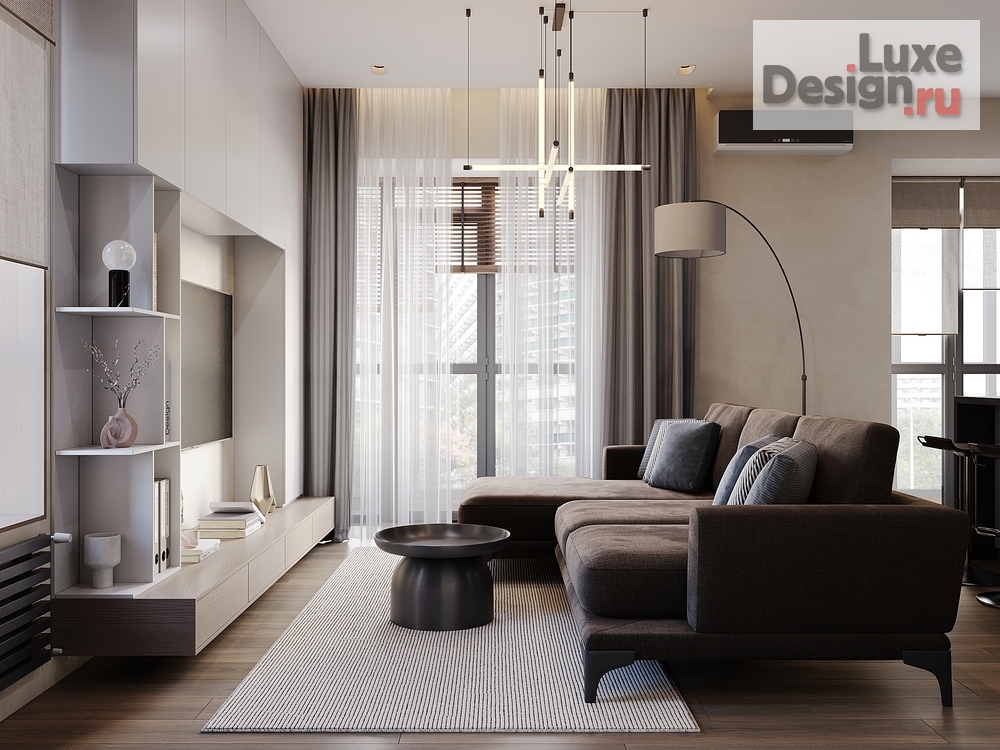Дизайн интерьера трехкомнатной квартиры "Левобережный Life ЖК Золотой парус" (фото 4)