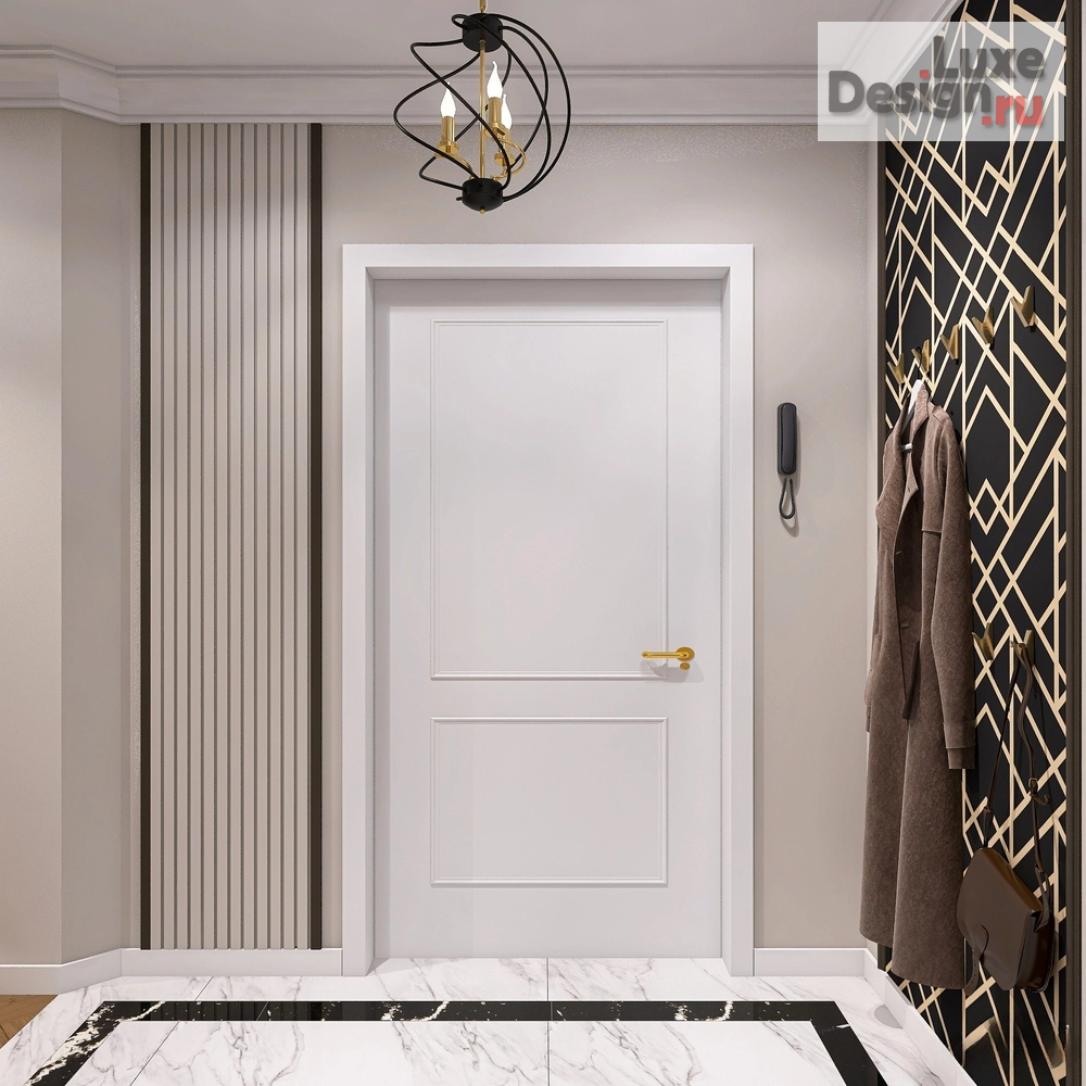 Дизайн интерьера двухкомнатной квартиры "Квартира в стиле современная классика с элементами Ар-Деко" (фото 8)