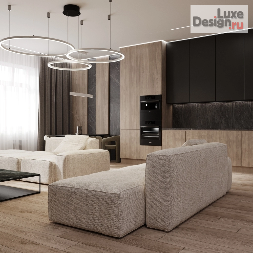 Дизайн интерьера трехкомнатной квартиры "Дизайн интерьера квартиры по ул. Белинского, 48. г. Томск" (фото 1)