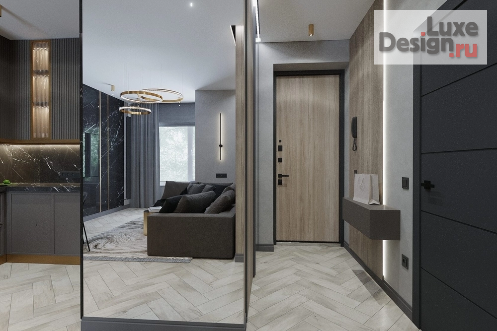 Дизайн интерьера двухкомнатной квартиры "Дизайн интерьера квартиры в г. Тюмень" (фото 2)