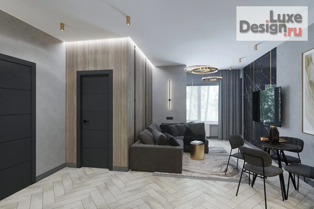 Дизайн интерьера двухкомнатной квартиры "Дизайн интерьера квартиры в г. Тюмень" (фото 4)