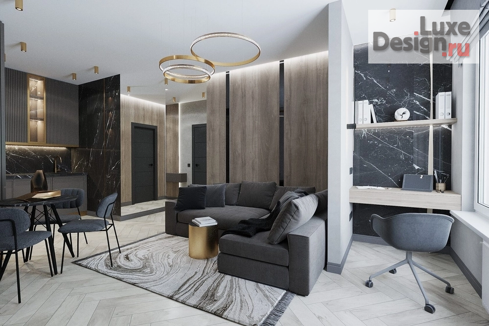 Дизайн интерьера двухкомнатной квартиры "Дизайн интерьера квартиры в г. Тюмень" (фото 5)