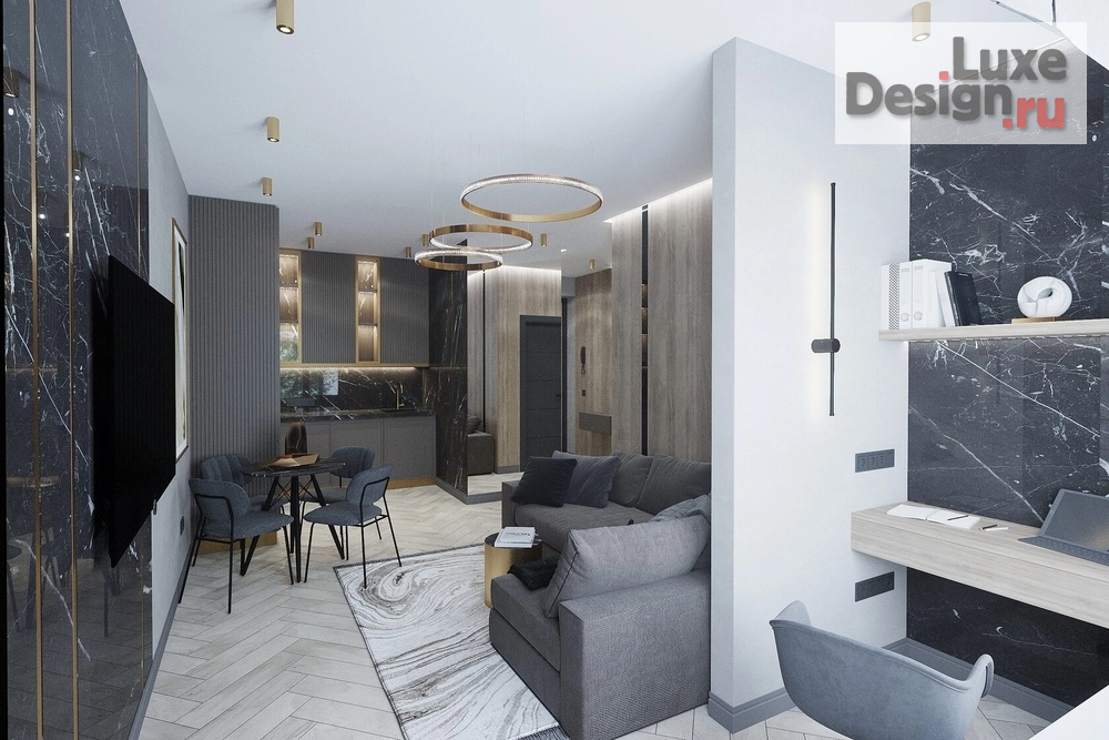 Дизайн интерьера двухкомнатной квартиры "Дизайн интерьера квартиры в г. Тюмень" (фото 6)