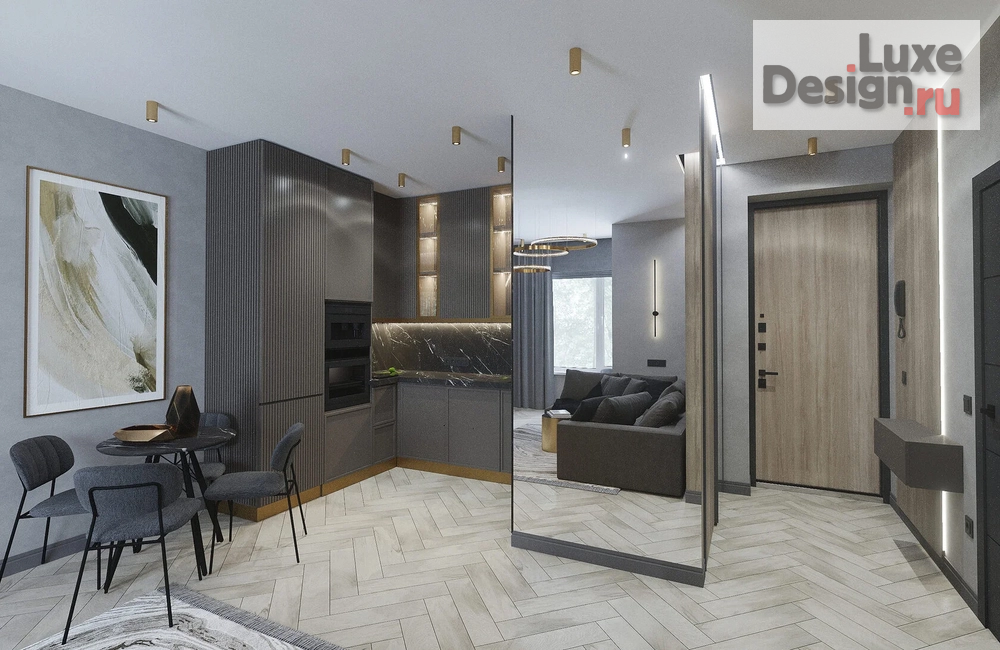 Дизайн интерьера двухкомнатной квартиры "Дизайн интерьера квартиры в г. Тюмень" (фото 7)