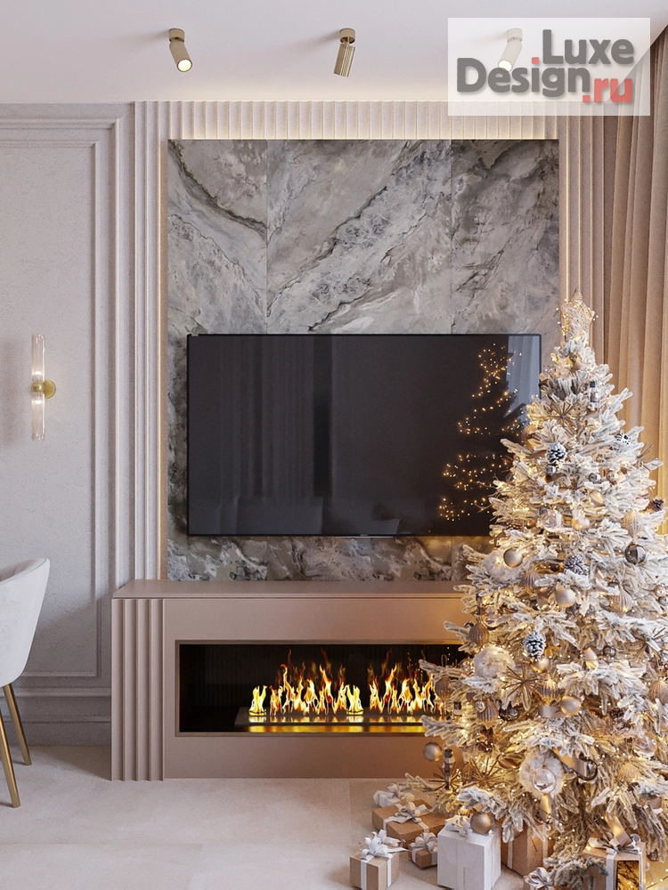 Дизайн интерьера трехкомнатной квартиры "Дизайн интерьера 3D визуализация" (фото 4)