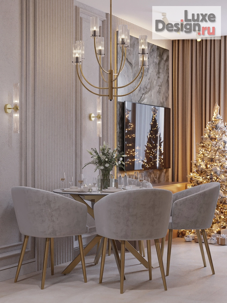 Дизайн интерьера трехкомнатной квартиры "Дизайн интерьера 3D визуализация" (фото 9)