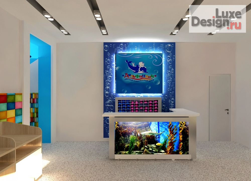 Дизайн интерьера оздоровительного комплекса "Детский спортивный комплекс "СТАРТ" в г. Томск" (фото 5)