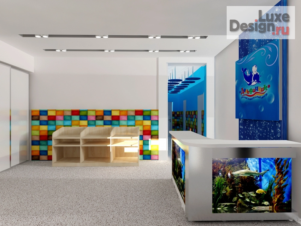 Дизайн интерьера оздоровительного комплекса "Детский спортивный комплекс "СТАРТ" в г. Томск" (фото 7)