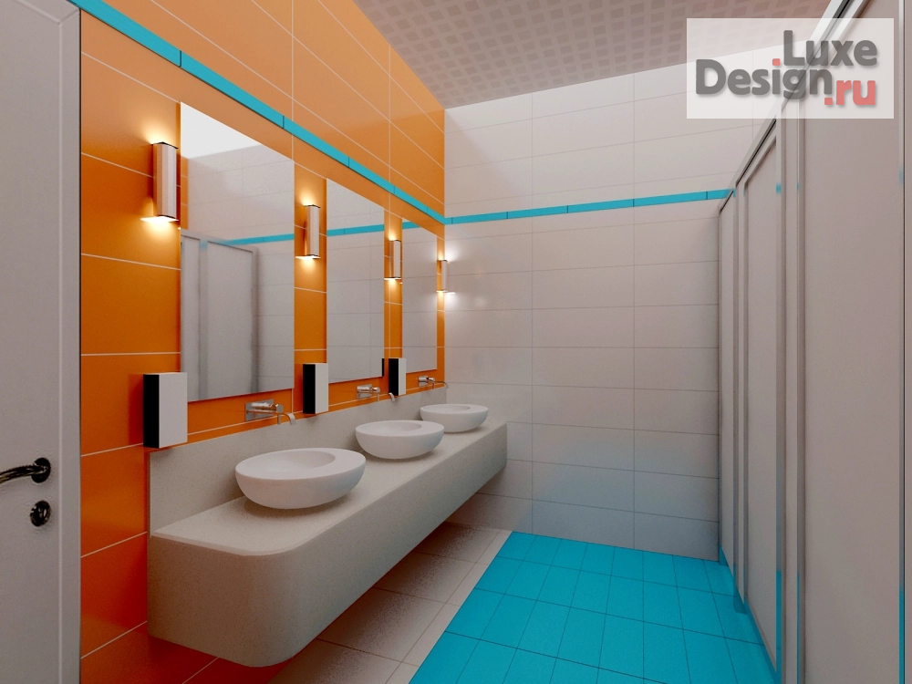 Дизайн интерьера оздоровительного комплекса "Детский спортивный комплекс "СТАРТ" в г. Томск" (фото 4)