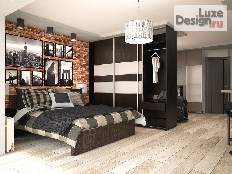 Дизайн интерьера квартиры студии "Проект квартиры для холостяка" (фото 2)