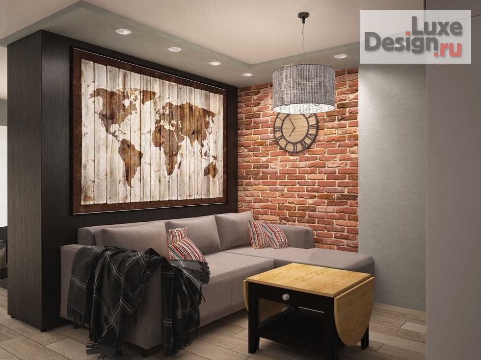 Дизайн интерьера квартиры студии "Проект квартиры для холостяка" (фото 5)