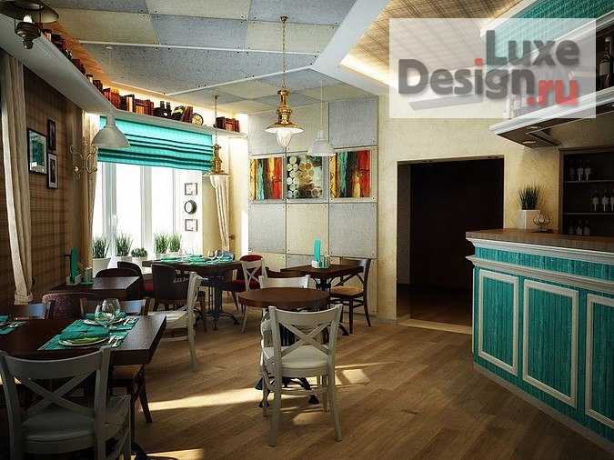 Дизайн интерьера кафе "Дизайн проект кафе г.Тюмень" (фото 1)