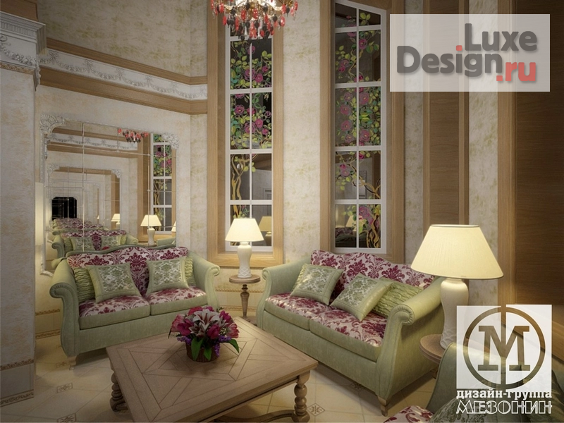 Дизайн интерьера коттеджа "Коттедж мечты" (фото 4)