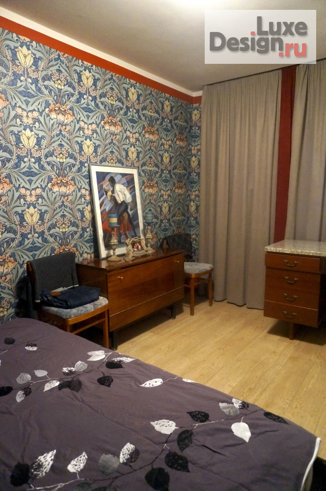 Дизайн интерьера спальни "Спальня с радикальными обоями" (фото 4)