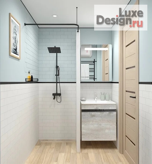 Дизайн интерьера двухкомнатной квартиры "Светлый интерьер хрущевки." (фото 6)