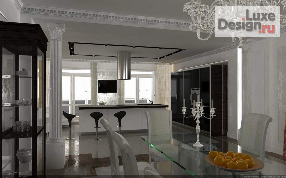 Дизайн интерьера пентхауса "пентхаус в томске" (фото 2)