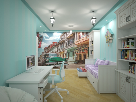 Дизайн интерьера детской в Томске "Квартира в Новом Уренгое"